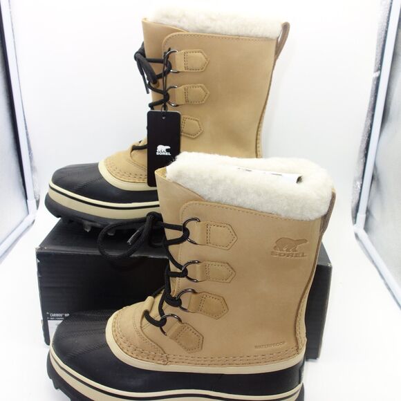 NEW Sorel Caribou Women's 6 WP Boots Insulated Winter Snow Buff Tan Brown - Picture 2 of 14